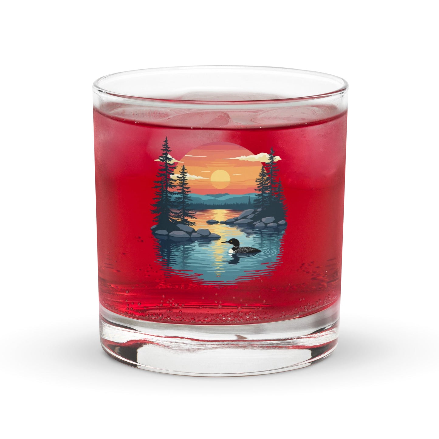 Sunset Duck Rocks Glass - Rocks Glass - Discovery Co.