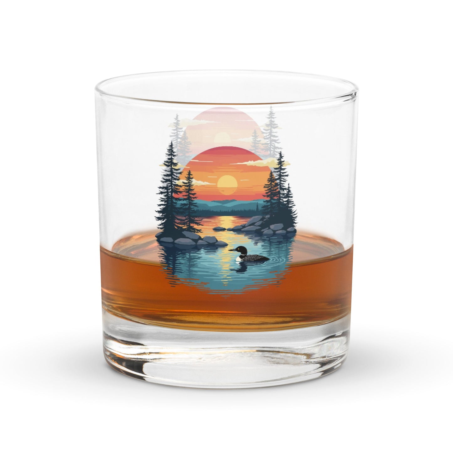 Sunset Duck Rocks Glass - Rocks Glass - Discovery Co.