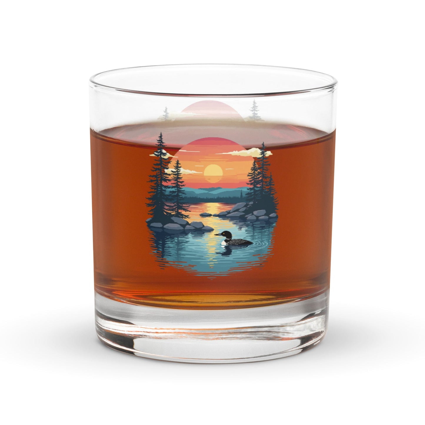 Sunset Duck Rocks Glass - Rocks Glass - Discovery Co.