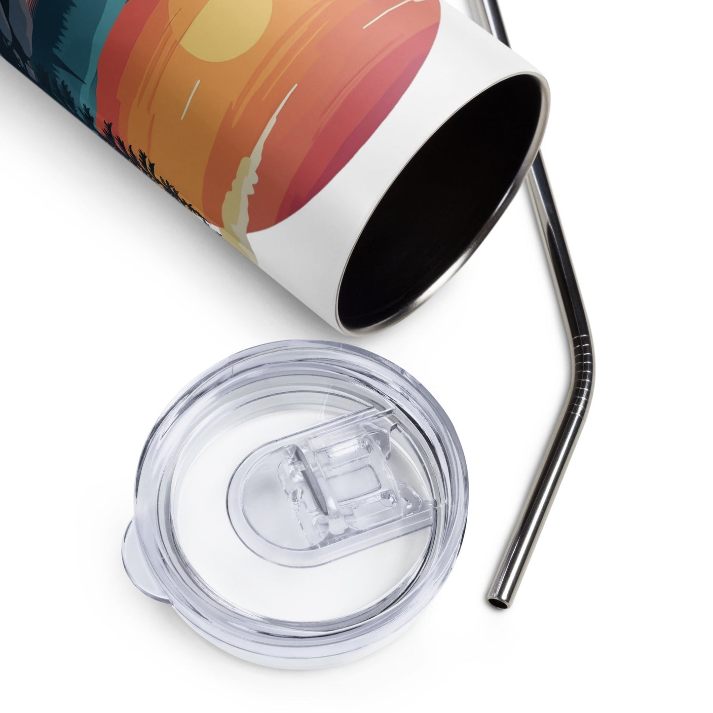 Sunset Duck Stainless Steel Tumbler - Steel Tumbler - Discovery Co.
