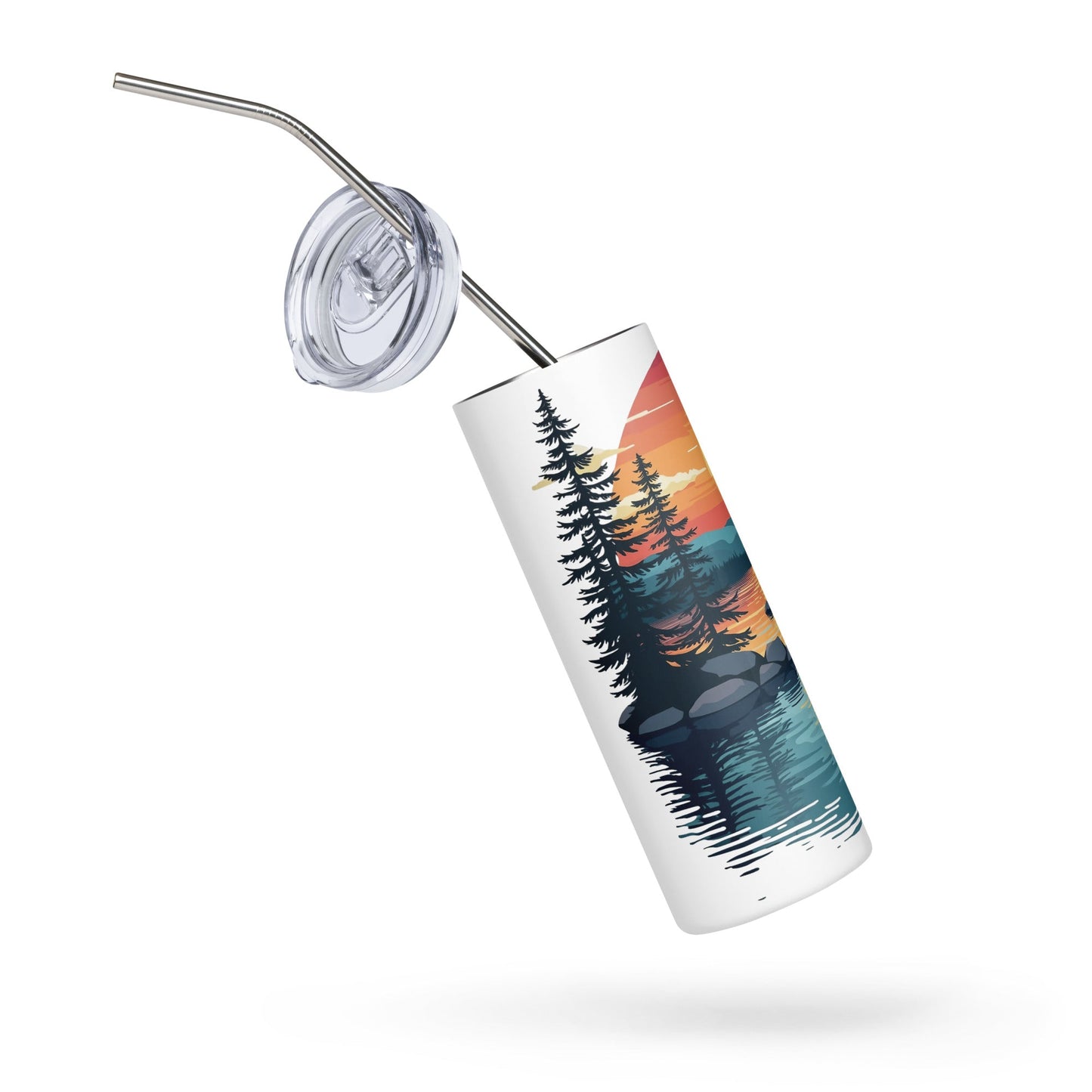 Sunset Duck Stainless Steel Tumbler - Steel Tumbler - Discovery Co.