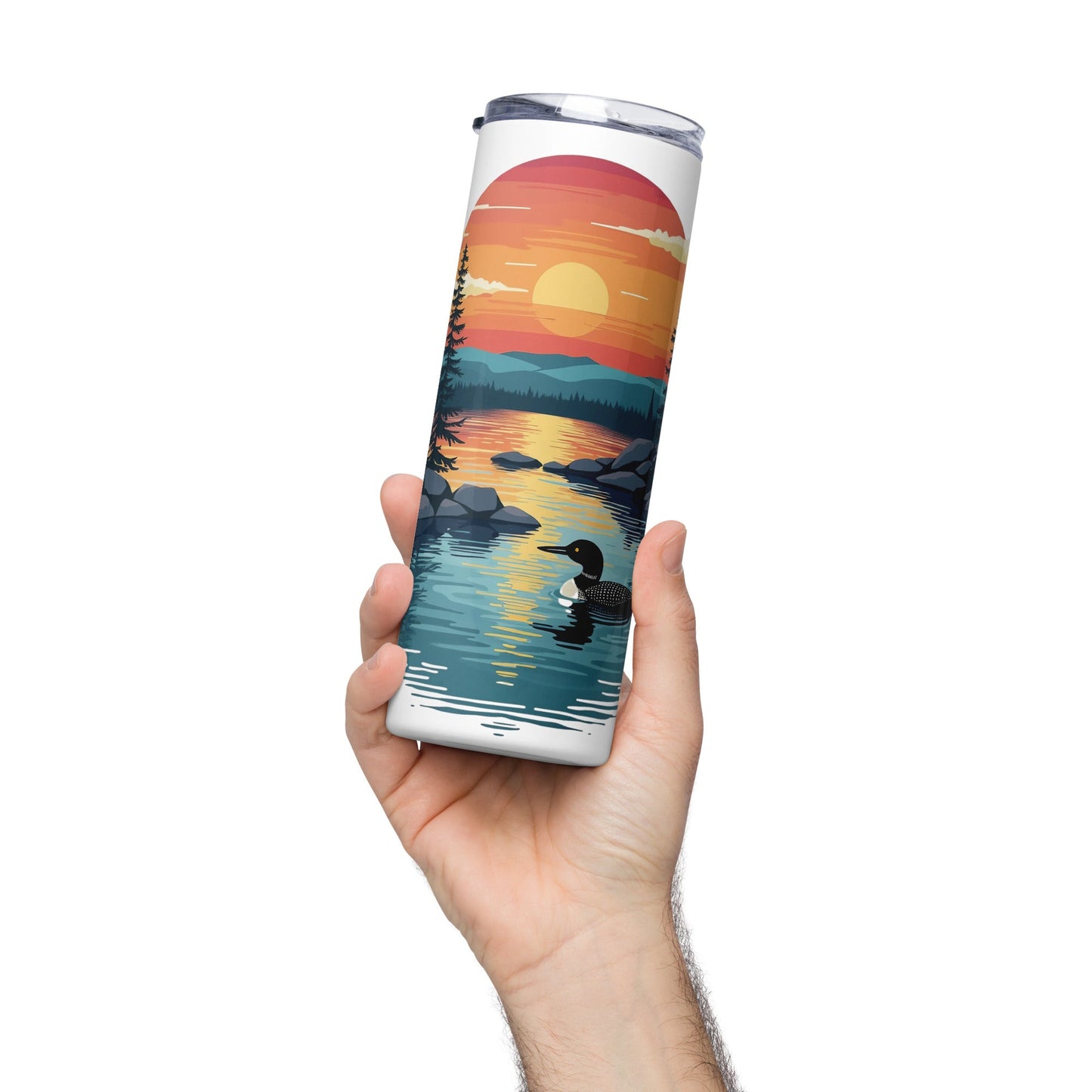 Sunset Duck Stainless Steel Tumbler - Steel Tumbler - Discovery Co.