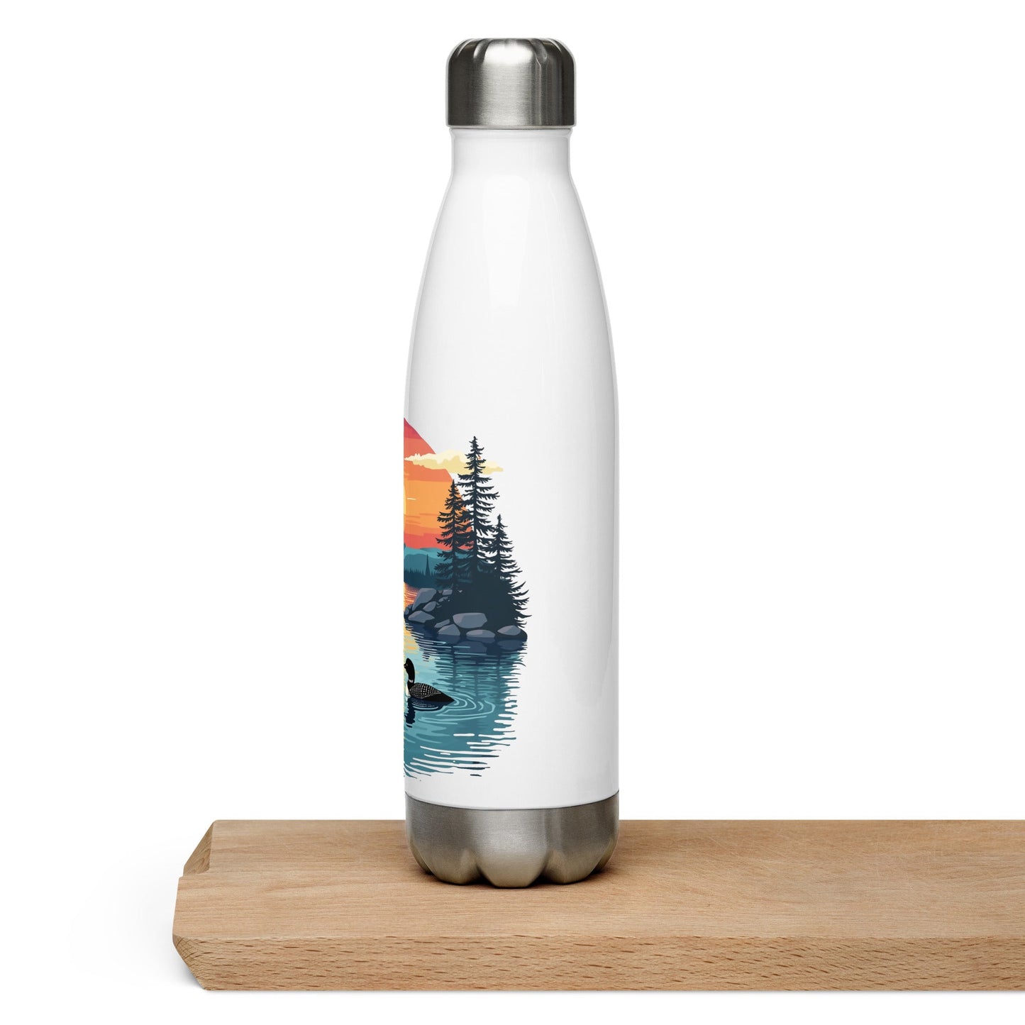 Sunset Duck Stainless Steel Water Bottle - Stainless Steel Water Bottle - Discovery Co.