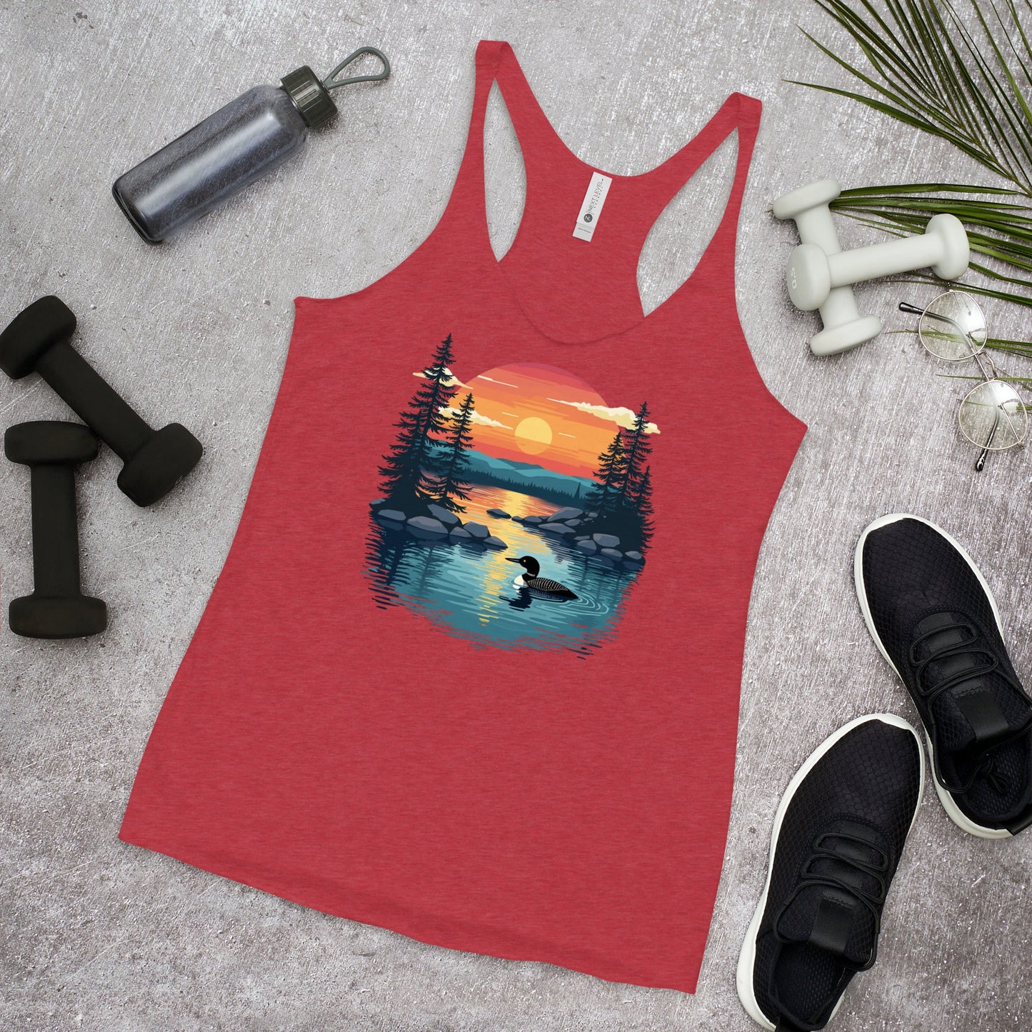 Sunset Duck Women's Racerback Tank - Women's Shirts - Discovery Co.