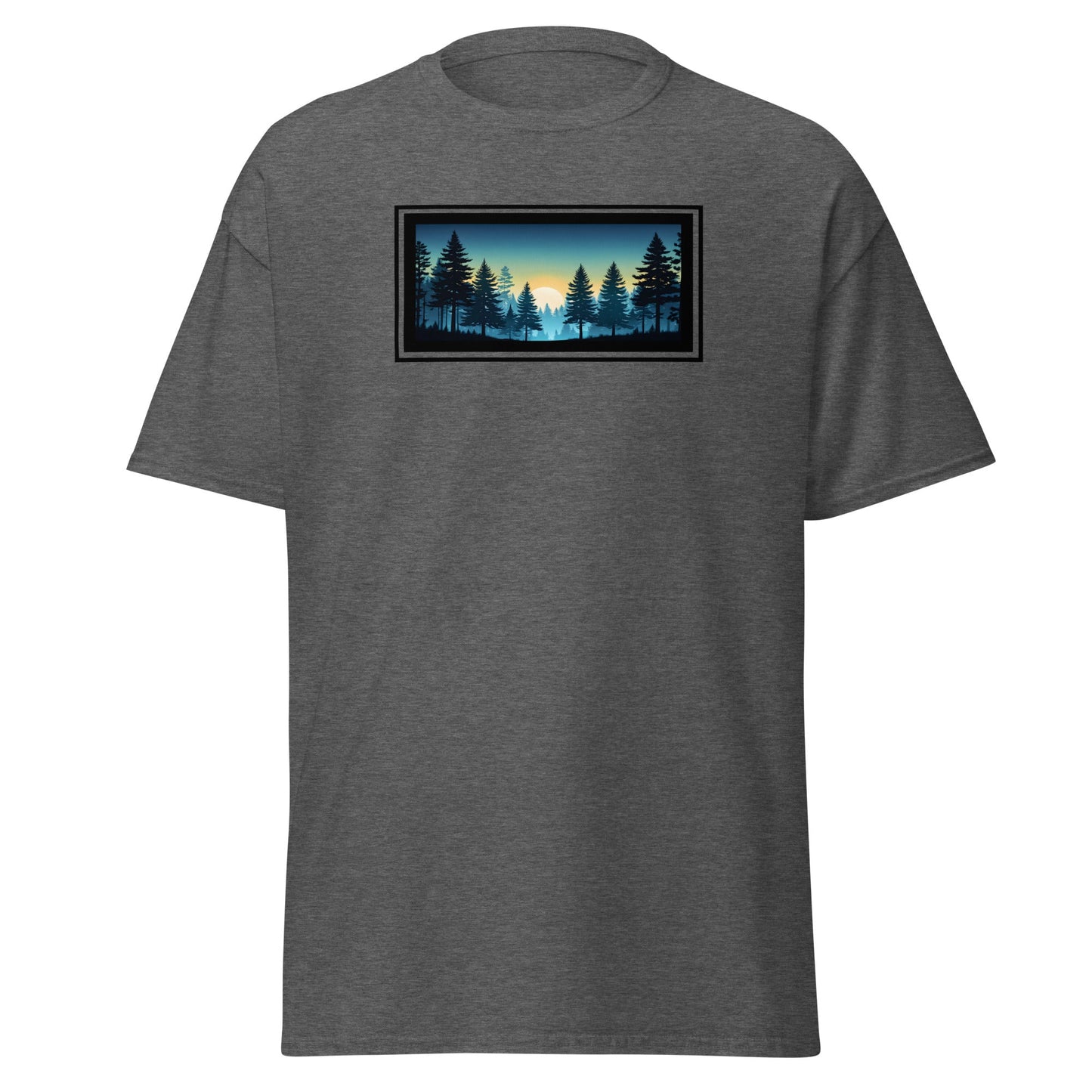 Sunset Forest Outlined Men's (Unisex) Classic Tee - Men's Shirts - Discovery Co.