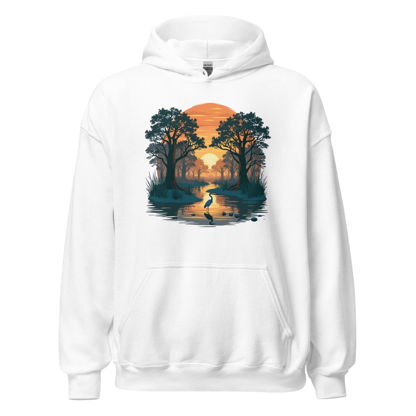 Sunset Heron Women's (Unisex) Hoodie - Hoodies - Discovery Co.