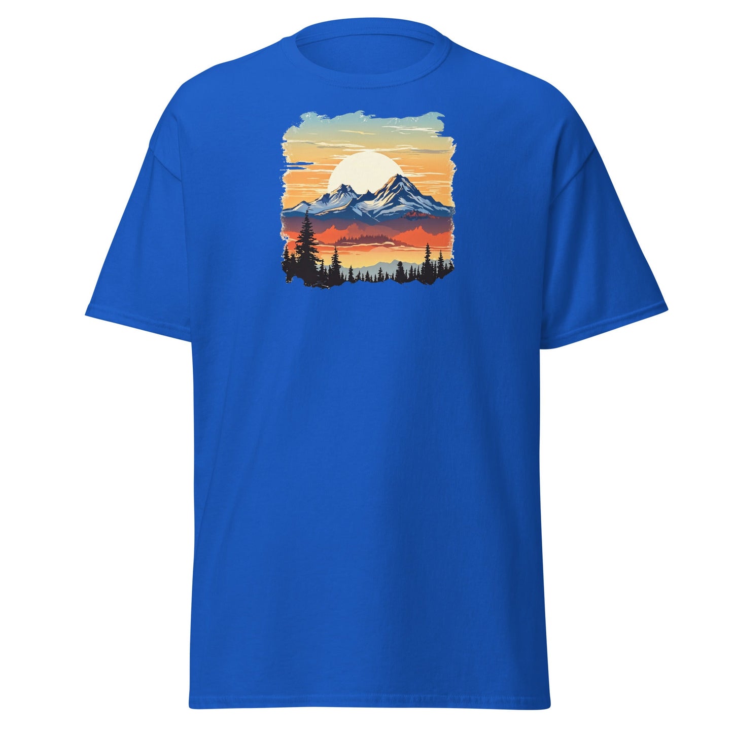 Sunset Mountains Men's (Unisex) Classic Tee - Men's Shirts - Discovery Co.