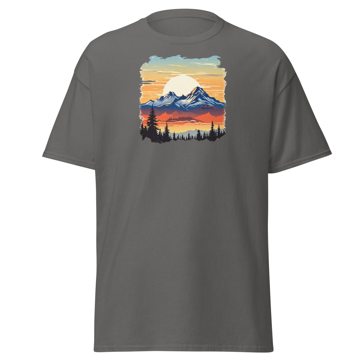 Sunset Mountains Women's (Unisex) Classic Tee - Women's Shirts - Discovery Co.