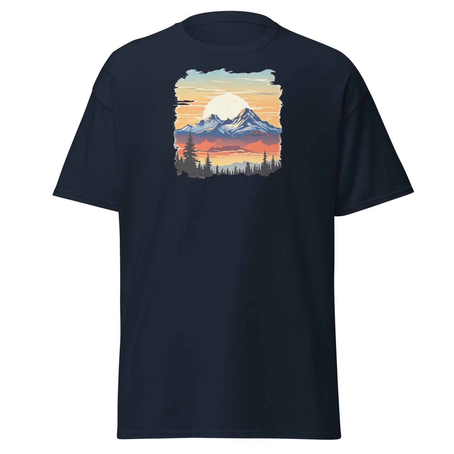 Sunset Mountains Women's (Unisex) Classic Tee - Women's Shirts - Discovery Co.