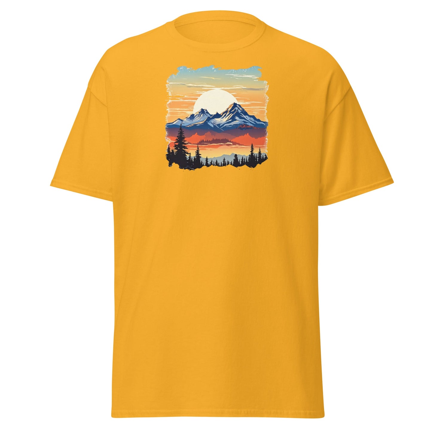 Sunset Mountains Women's (Unisex) Classic Tee - Women's Shirts - Discovery Co.