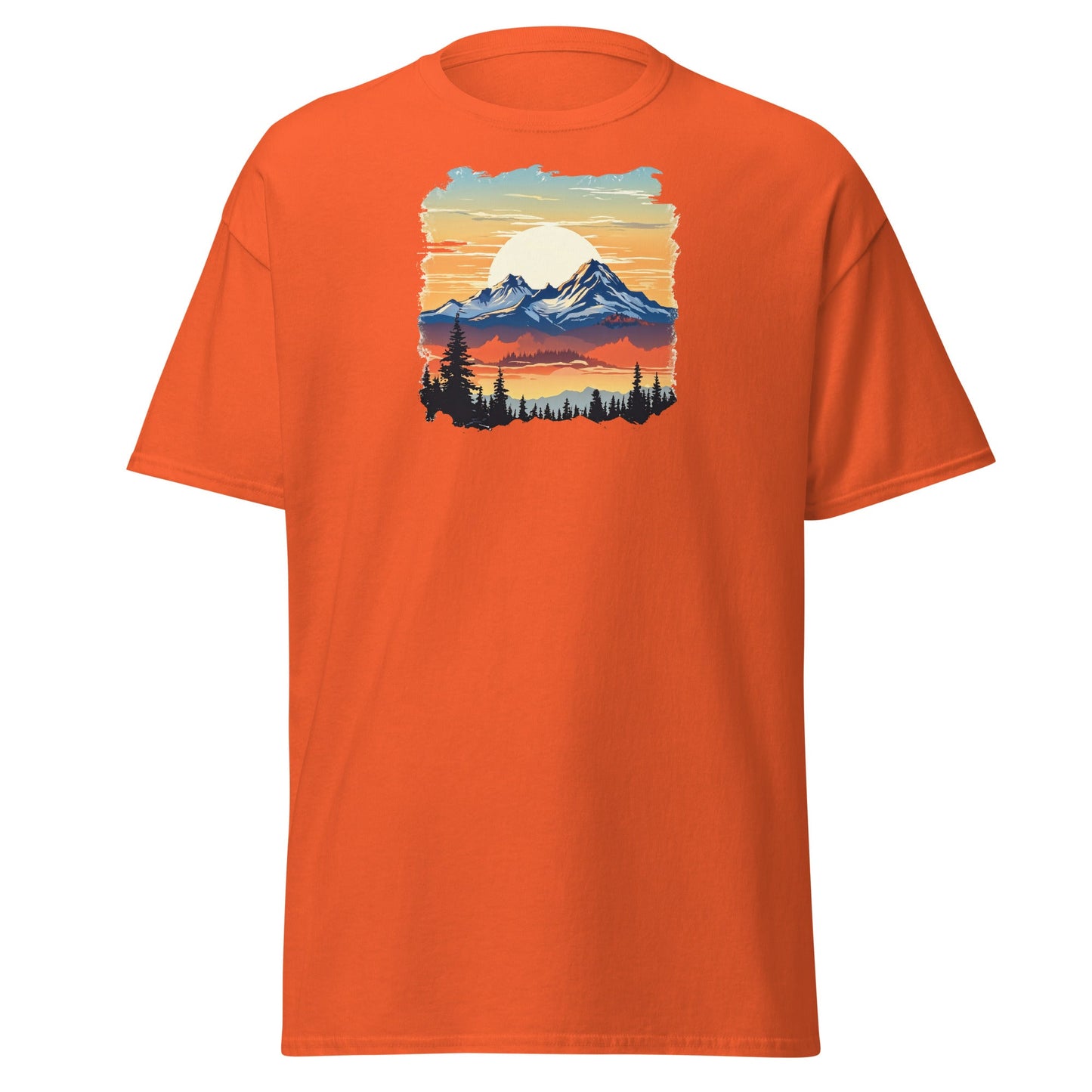 Sunset Mountains Women's (Unisex) Classic Tee - Women's Shirts - Discovery Co.