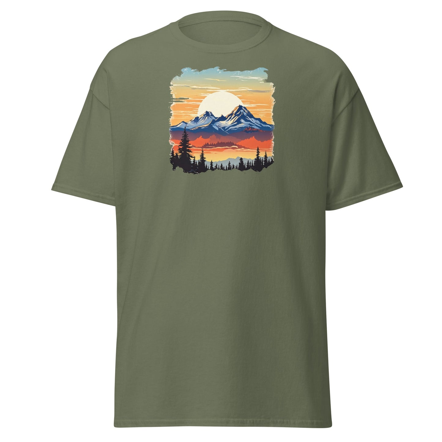 Sunset Mountains Women's (Unisex) Classic Tee - Women's Shirts - Discovery Co.