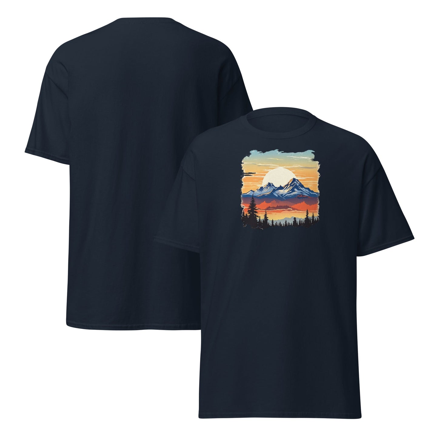 Sunset Mountains Women's (Unisex) Classic Tee - Women's Shirts - Discovery Co.