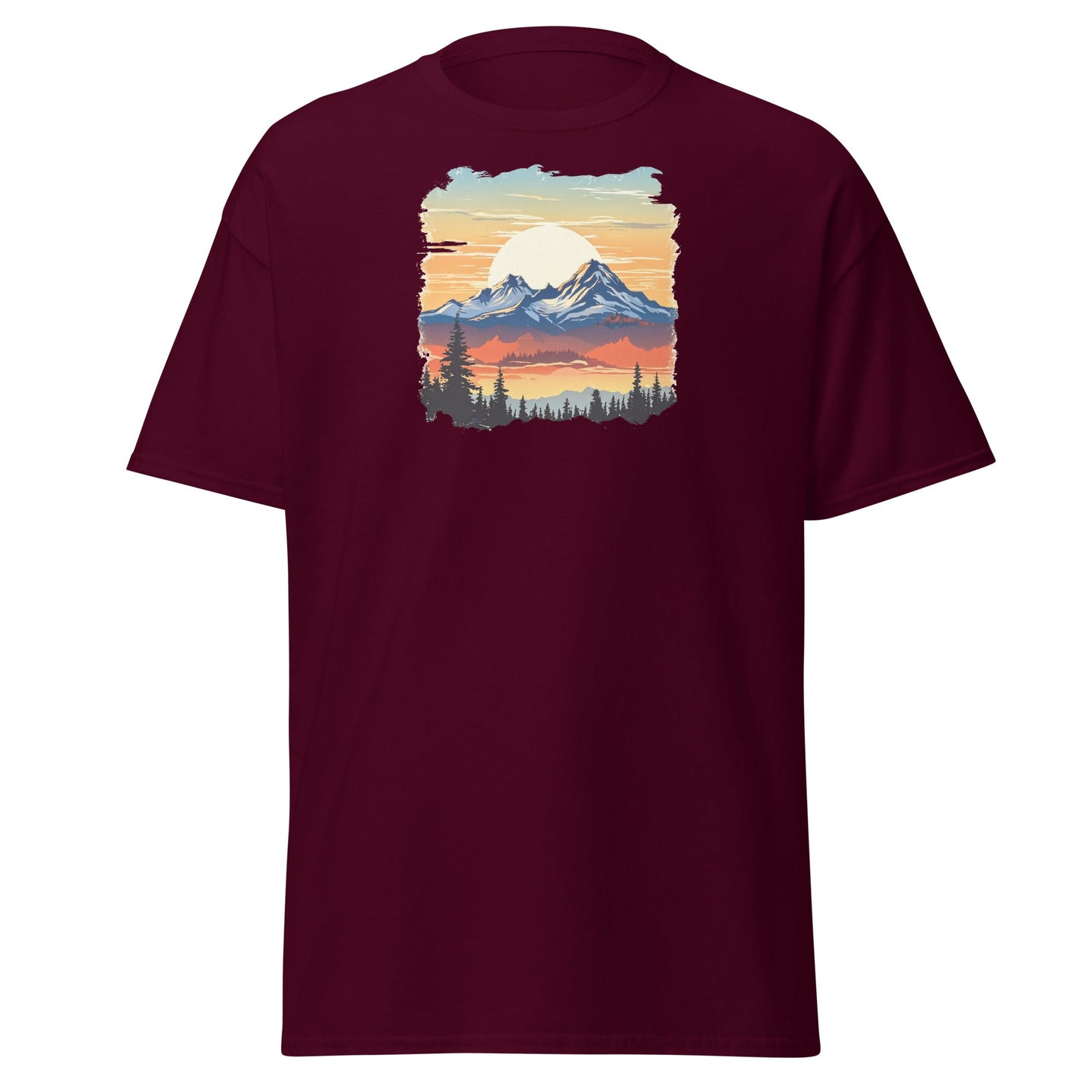 Sunset Mountains Women's (Unisex) Classic Tee - Women's Shirts - Discovery Co.