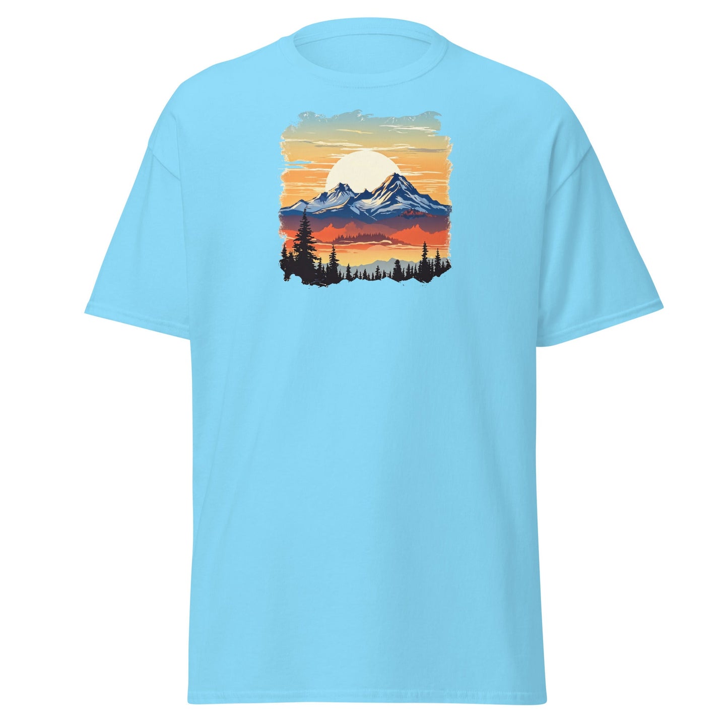 Sunset Mountains Women's (Unisex) Classic Tee - Women's Shirts - Discovery Co.