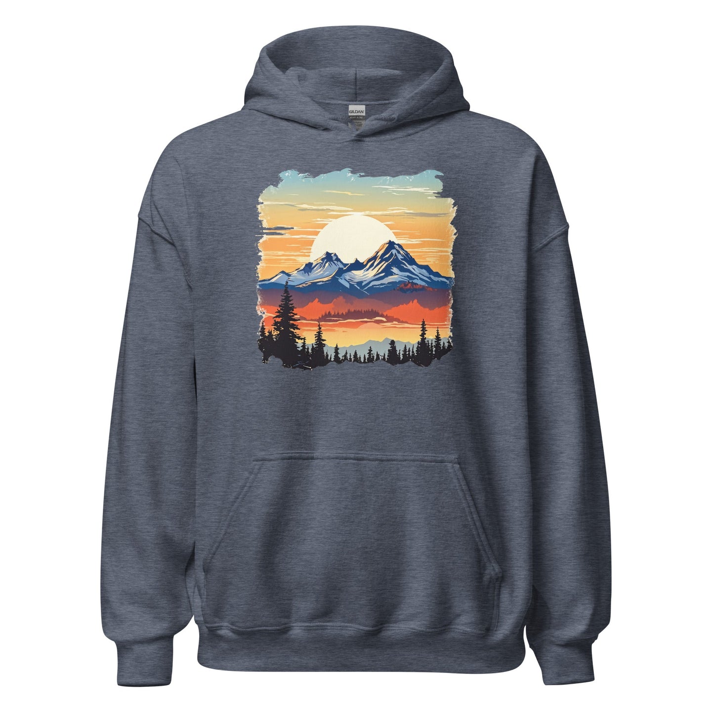 Sunset Mountains Women's (Unisex) Hoodie - Hoodies - Discovery Co.