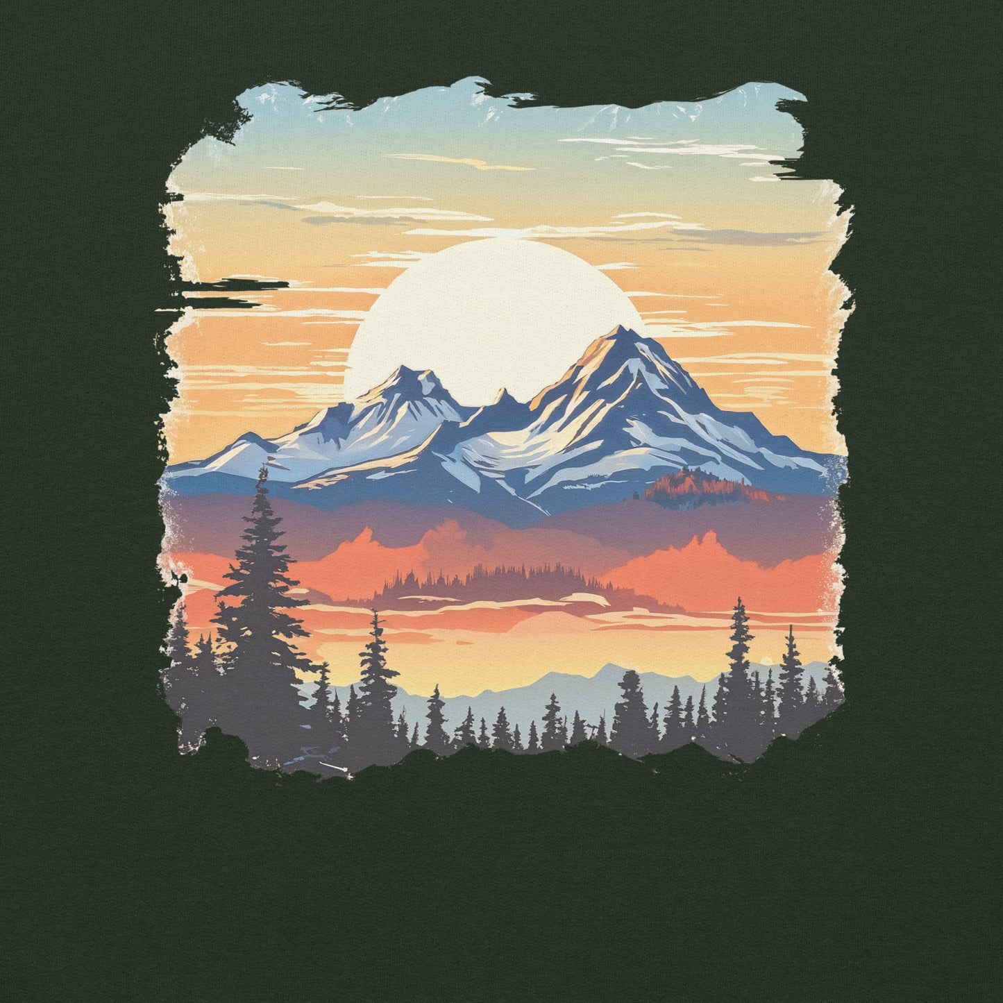 Sunset Mountains Women's (Unisex) Hoodie - Hoodies - Discovery Co.