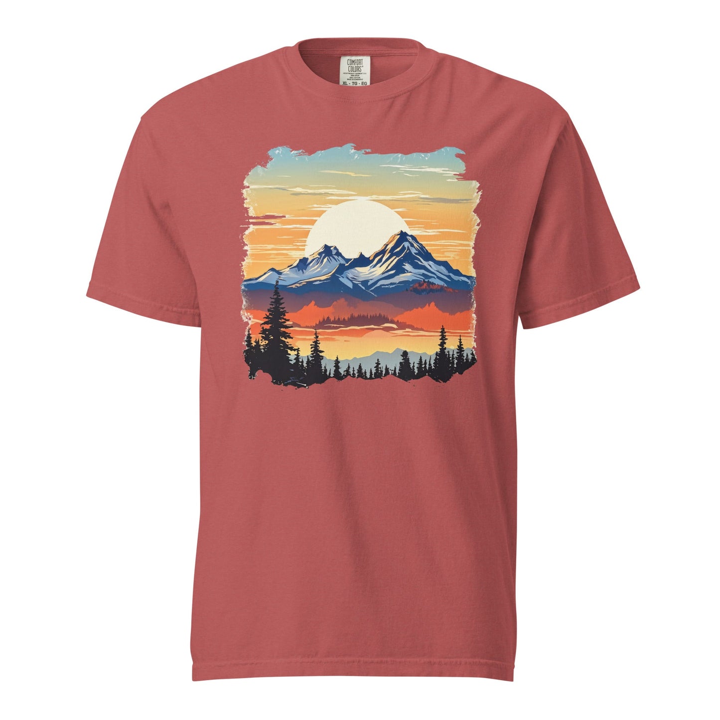 Sunset Mountains Women's (Unisex) Premium Tee - Women's Shirts - Discovery Co.