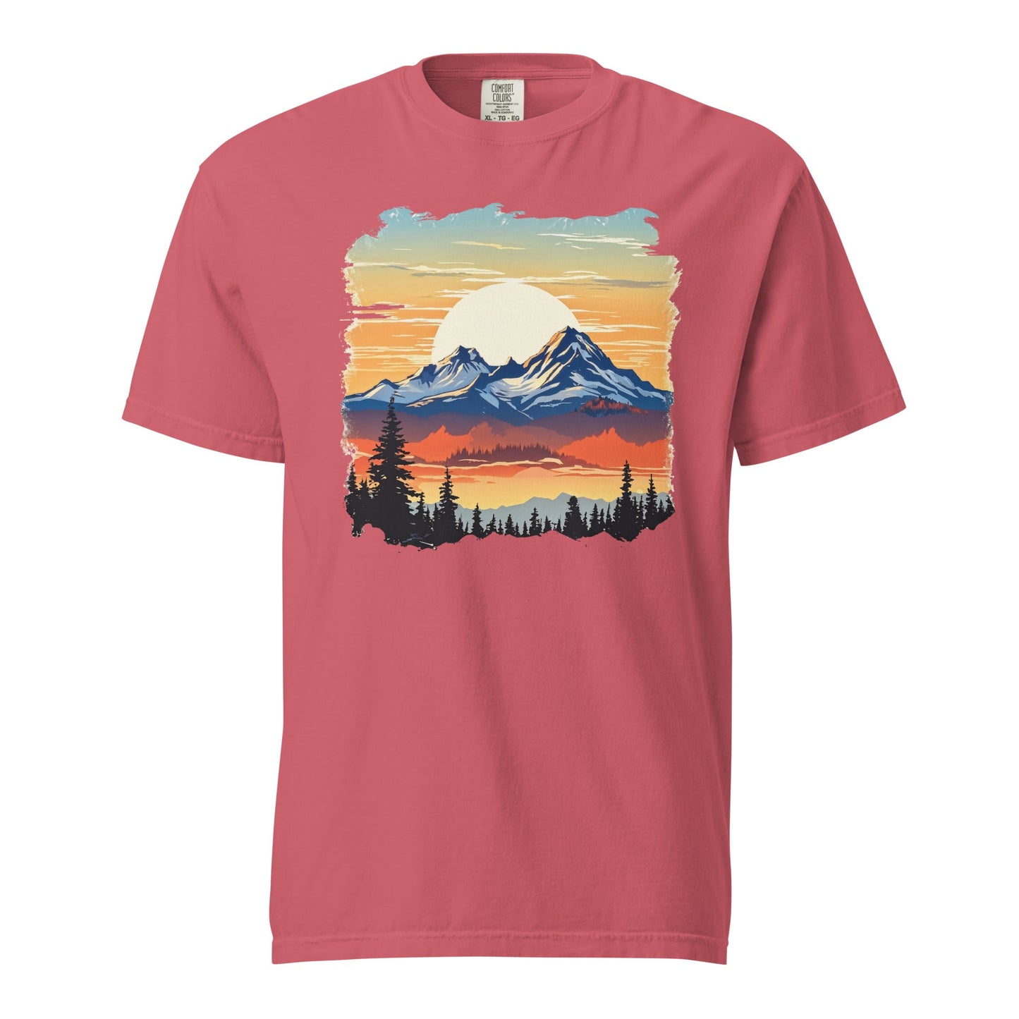 Sunset Mountains Women's (Unisex) Premium Tee - Women's Shirts - Discovery Co.