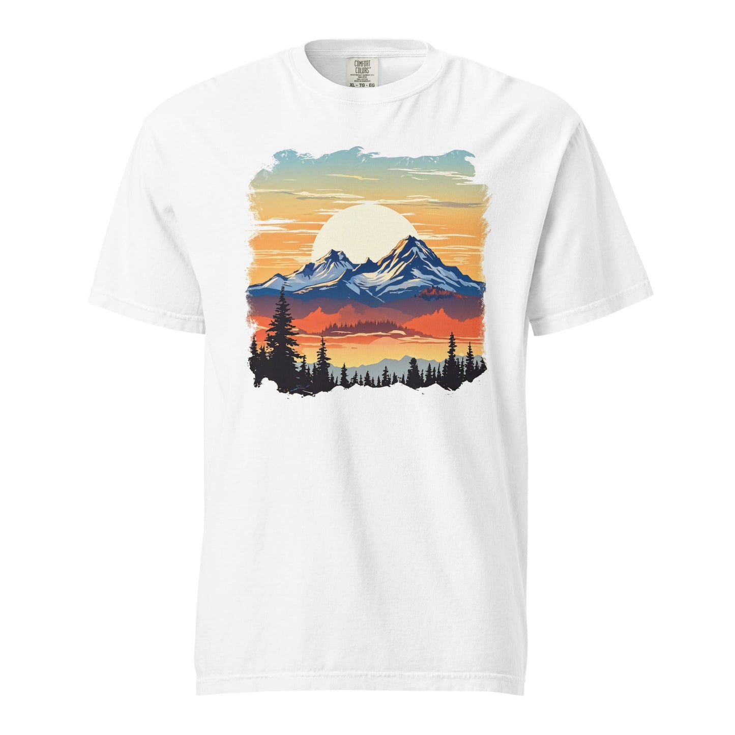 Sunset Mountains Women's (Unisex) Premium Tee - Women's Shirts - Discovery Co.