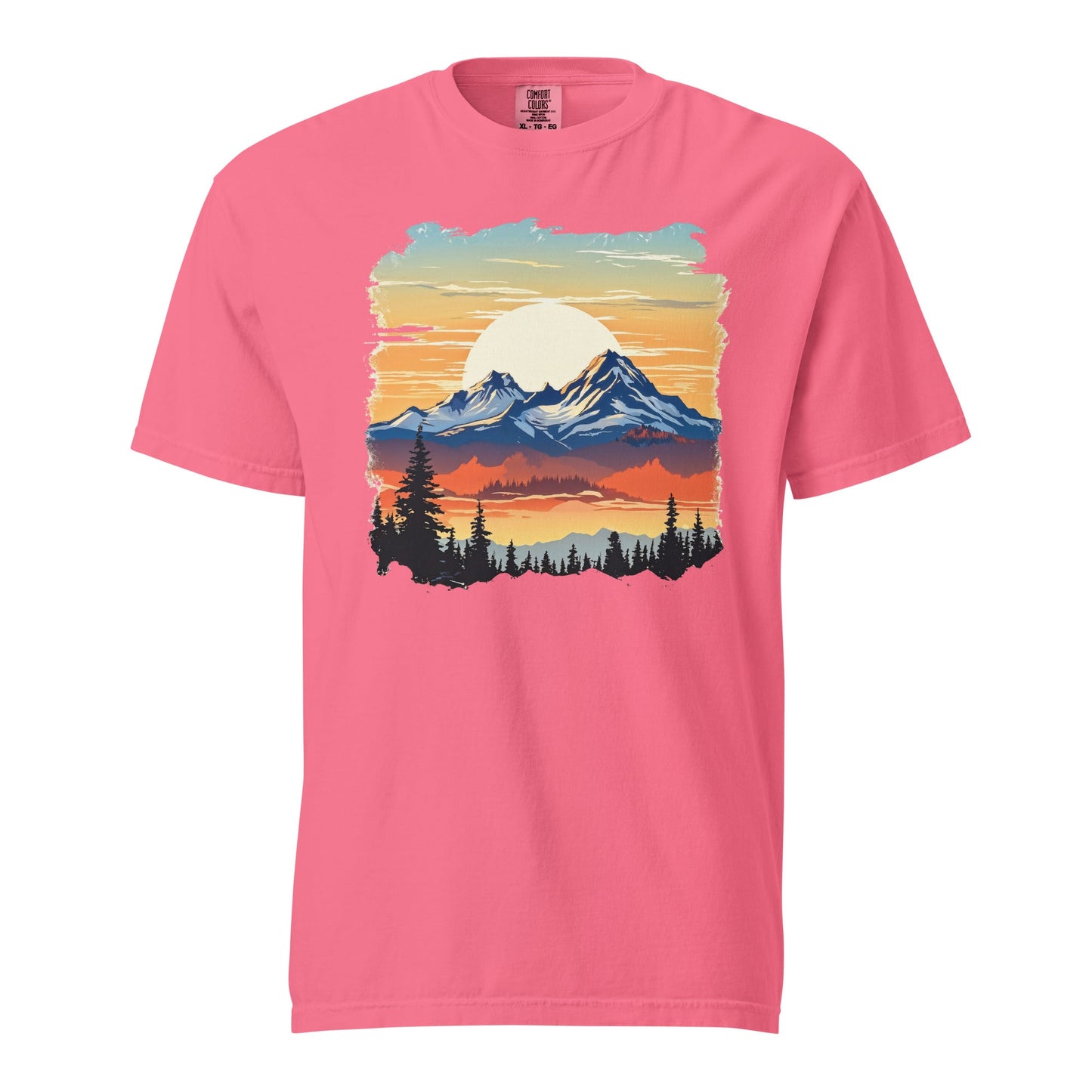 Sunset Mountains Women's (Unisex) Premium Tee - Women's Shirts - Discovery Co.
