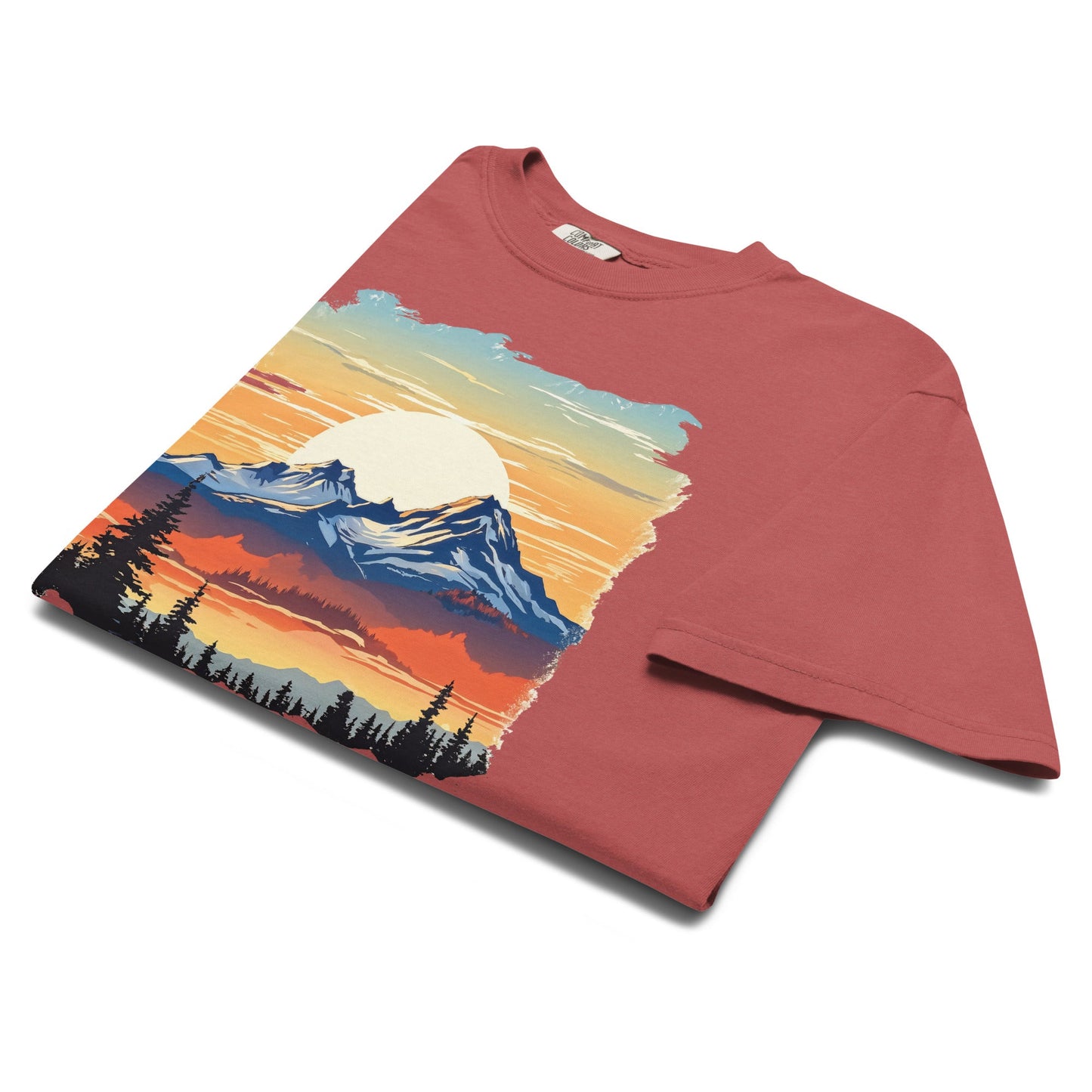 Sunset Mountains Women's (Unisex) Premium Tee - Women's Shirts - Discovery Co.