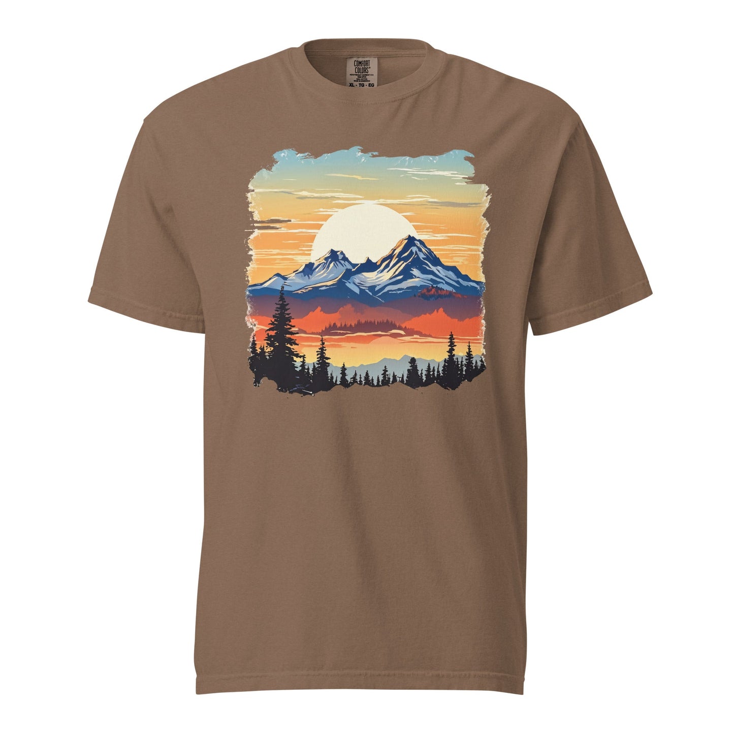 Sunset Mountains Women's (Unisex) Premium Tee - Women's Shirts - Discovery Co.