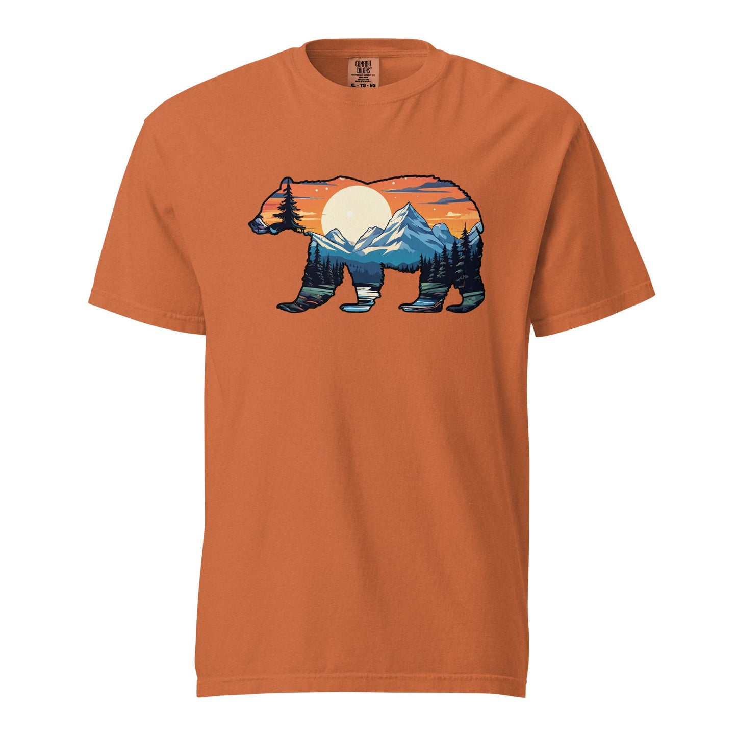 Sunset Over Mountains Bear Women's (Unisex) Premium Tee - Women's Shirts - Discovery Co.