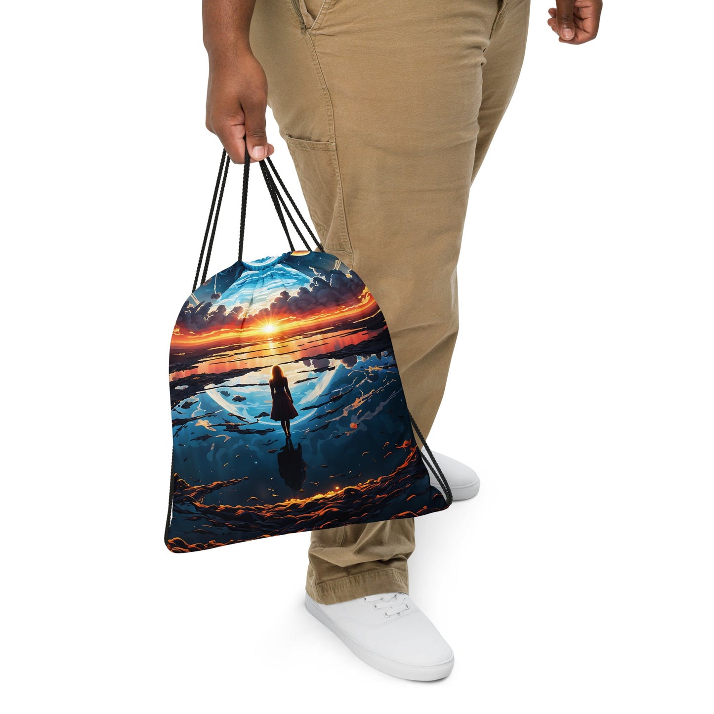 Surreal Nightfall Drawstring Bag - Drawstring Bag - Discovery Co.