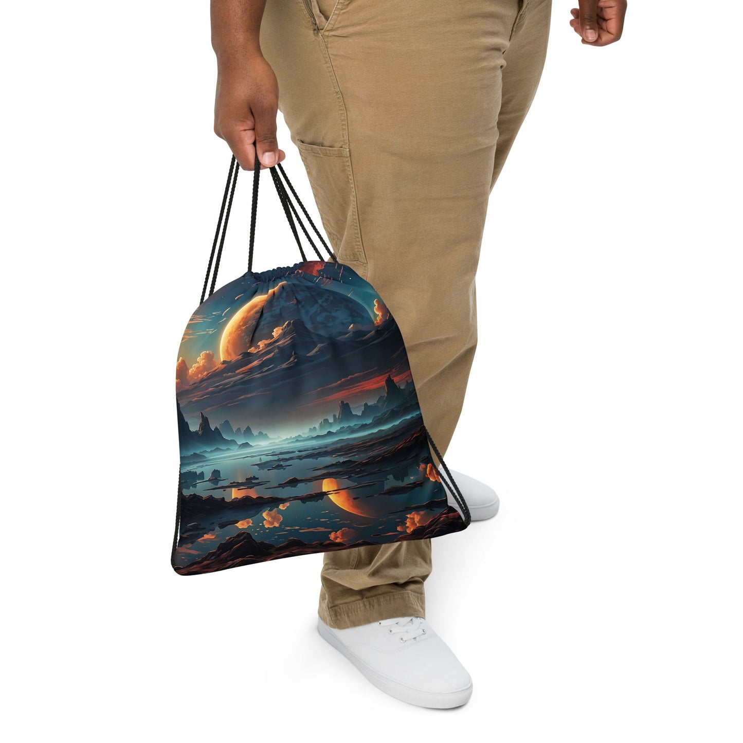 Surreal Nightfall II Drawstring Bag - Drawstring Bag - Discovery Co.