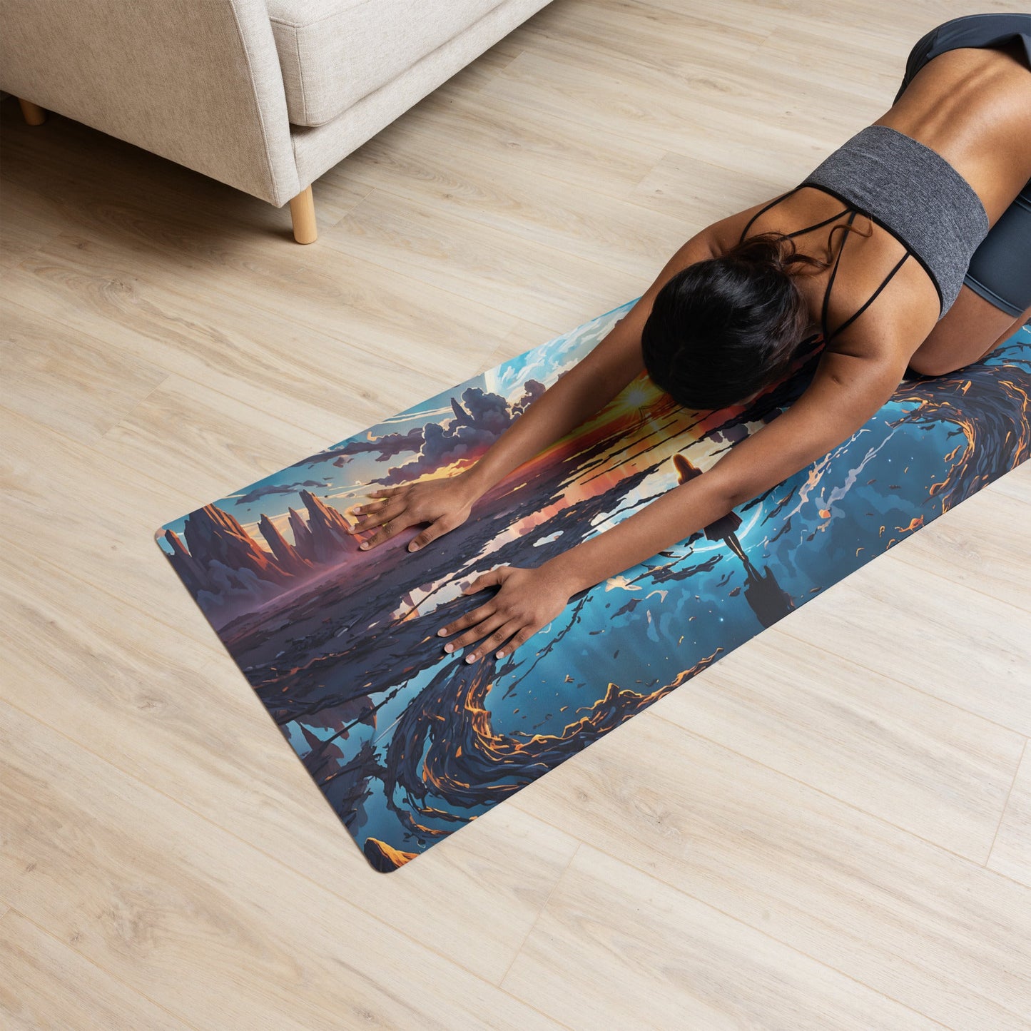 Surreal Nightfall Yoga Mat - Yoga Mat - Discovery Co.
