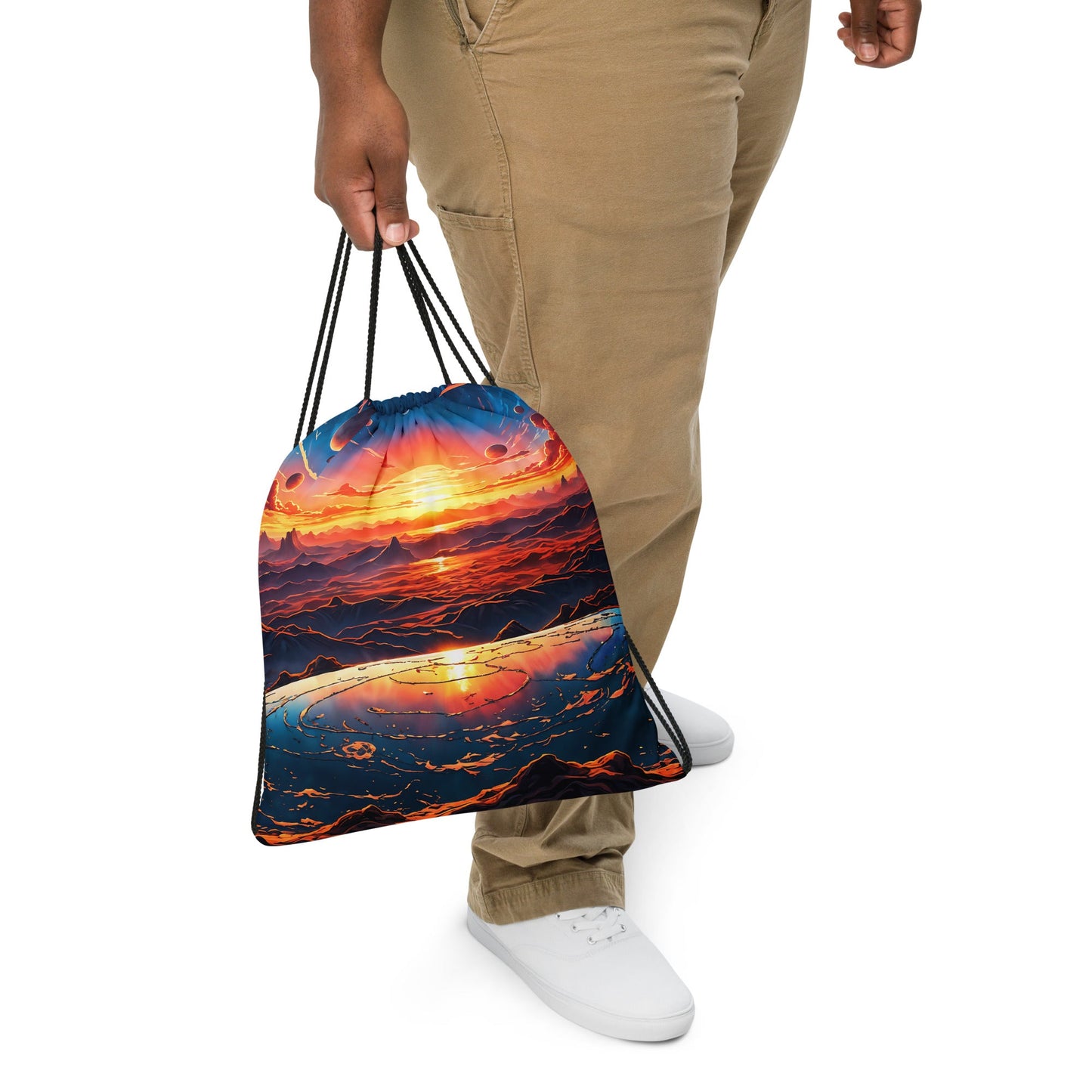 Surreal Sunset II Drawstring Bag - Drawstring Bag - Discovery Co.