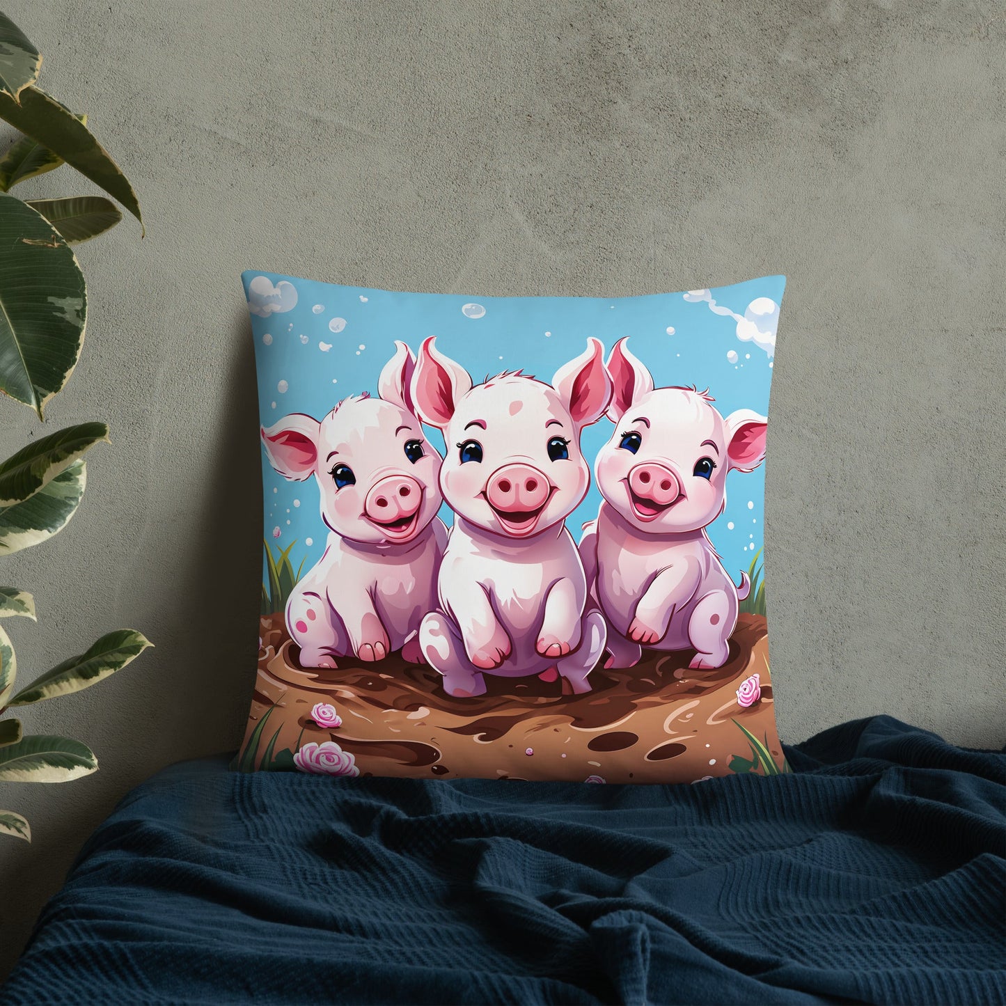 Three Little Pigs Basic Pillow - Pillows - Discovery Co.