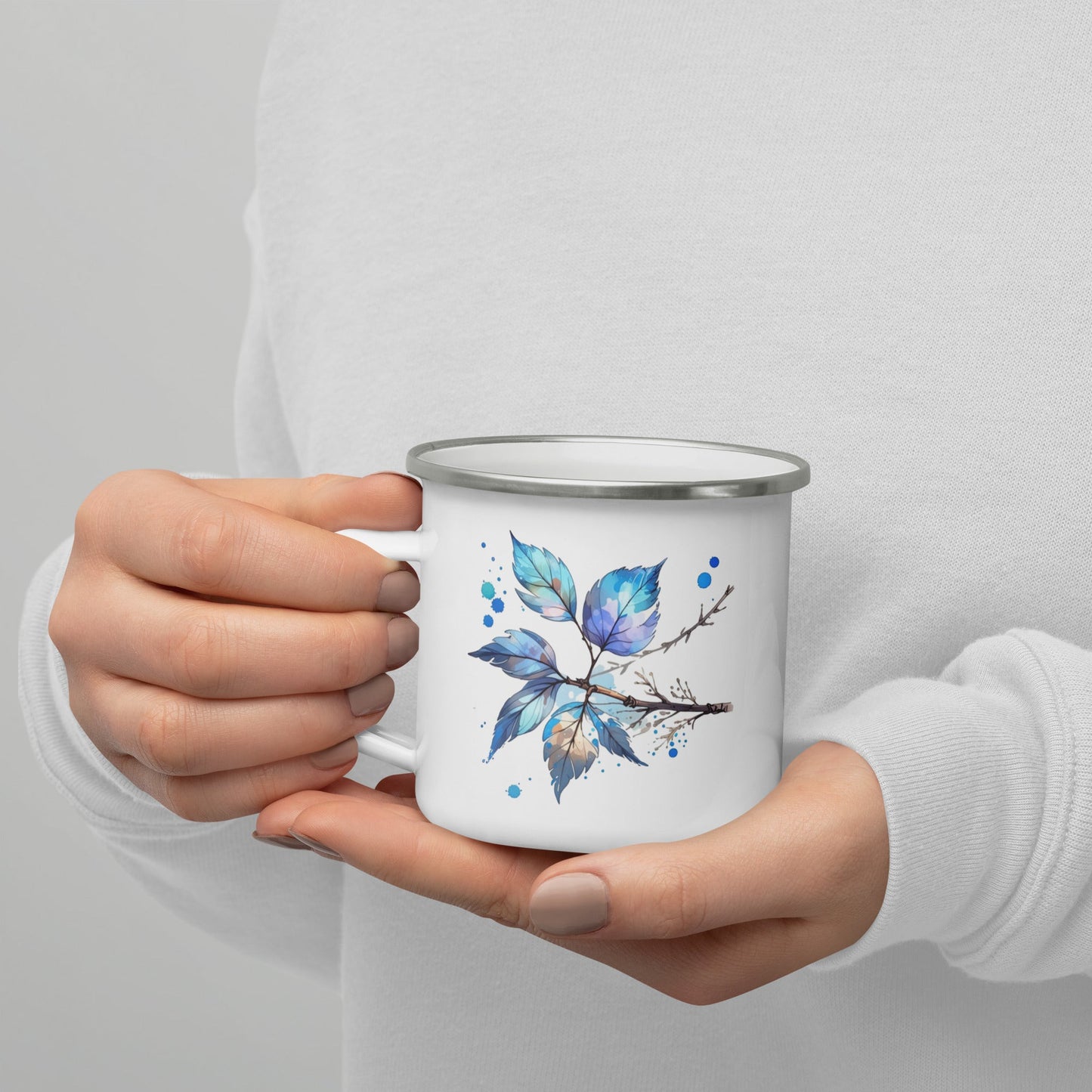 Tree Branch Watercolor Art Enamel Mug - Mugs - Discovery Co.