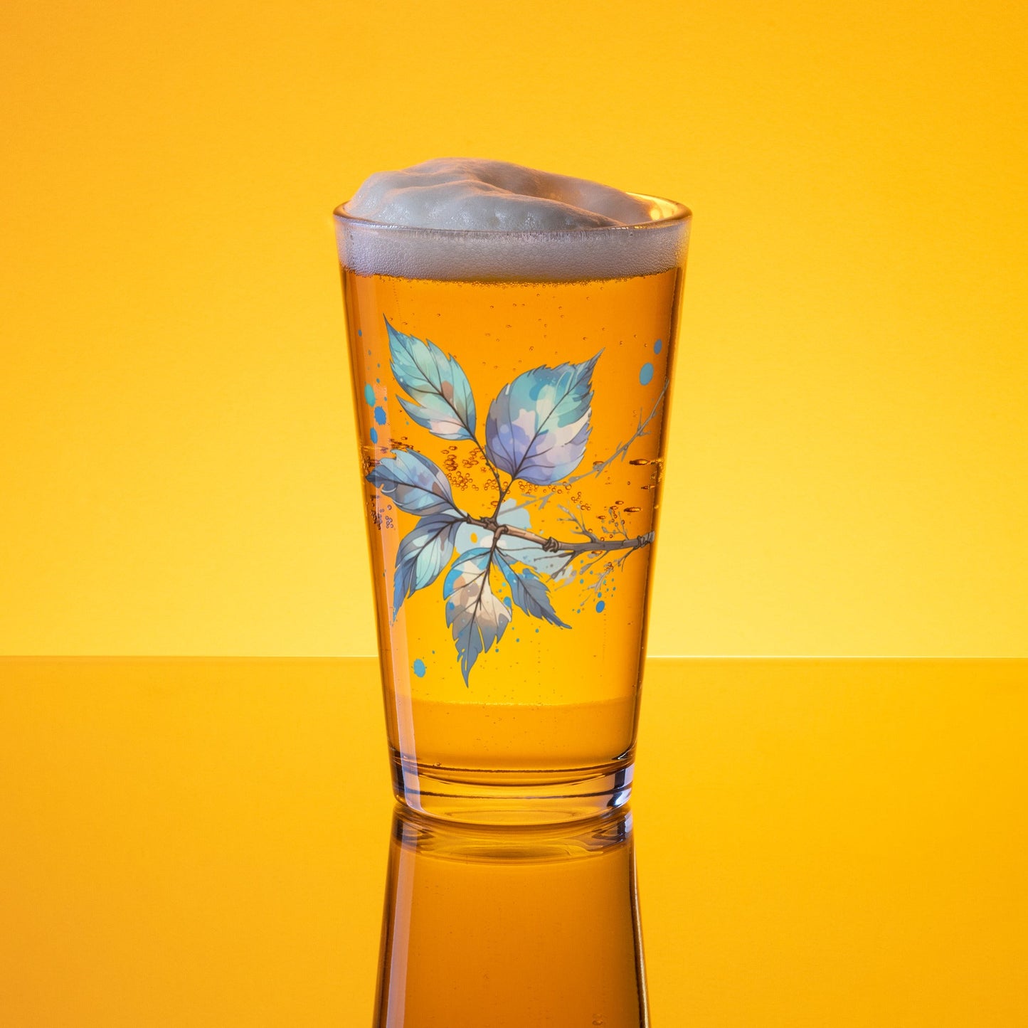 Tree Branch Watercolor Art Pint Glass - Beer Glass - Discovery Co.