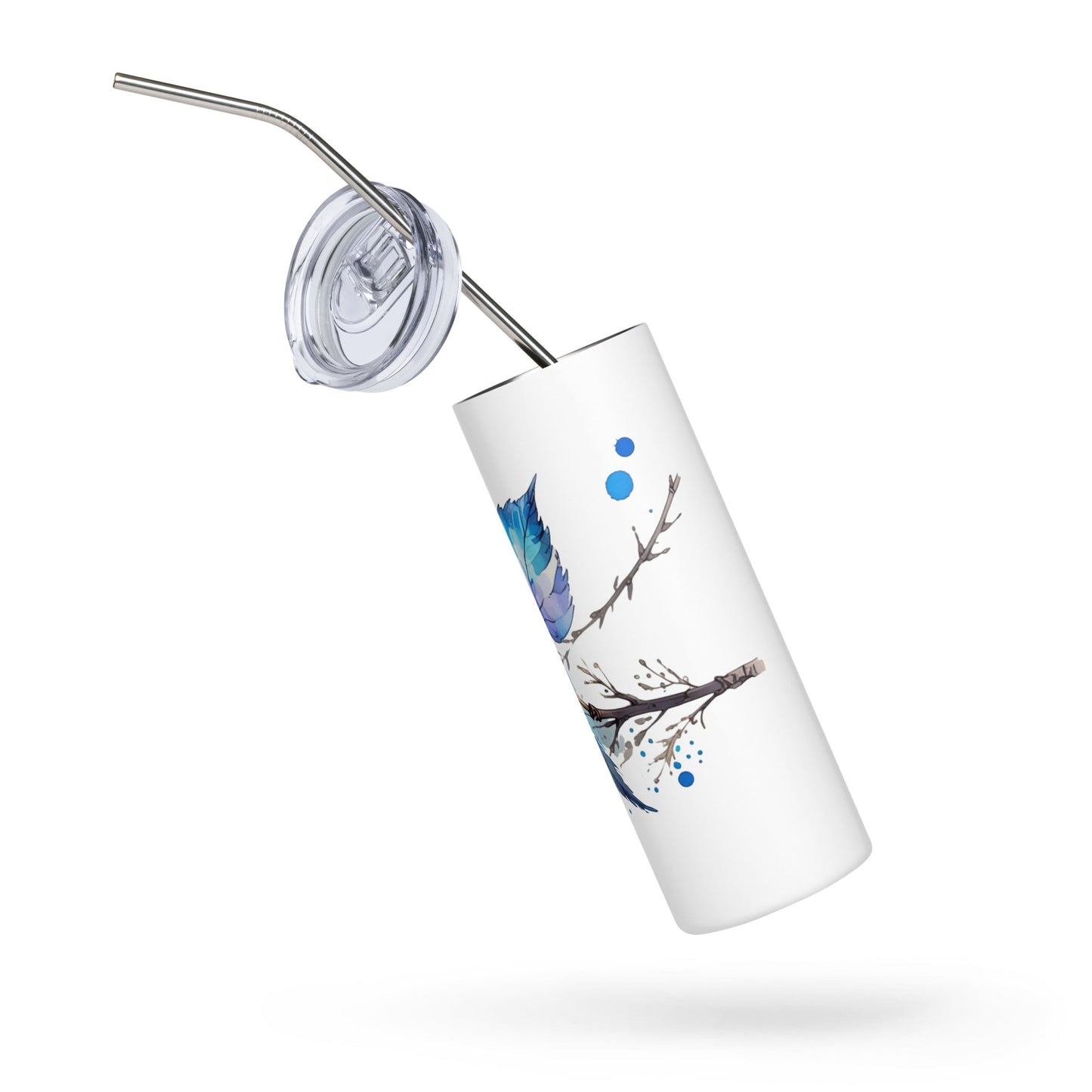 Tree Branch Watercolor Art Stainless Steel Tumbler - Steel Tumbler - Discovery Co.
