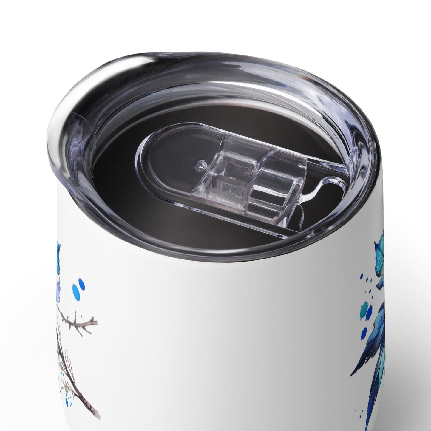 Tree Branch Watercolor Art Stainless Steel Wine Tumbler - Steel Tumbler - Discovery Co.