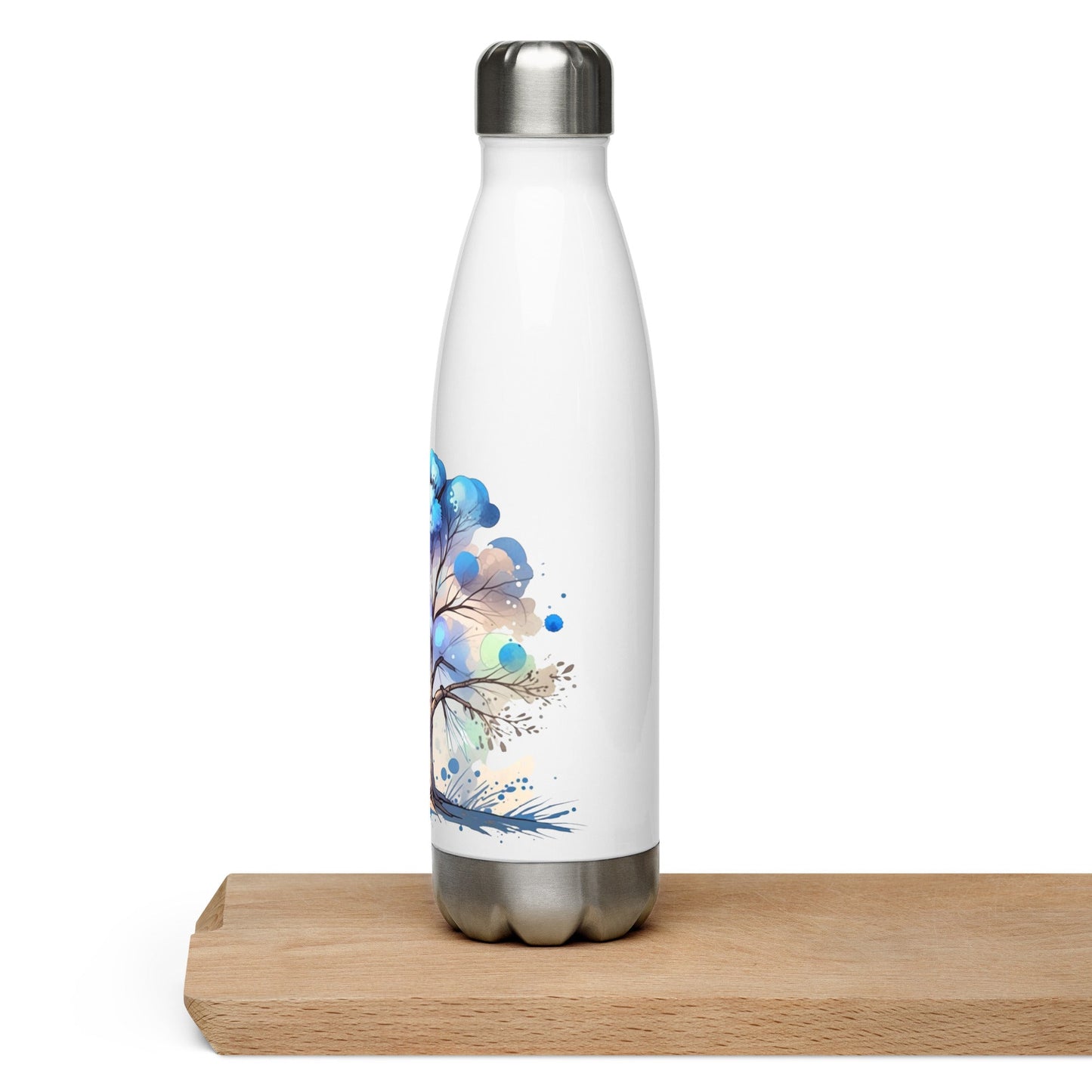Tree Watercolor Art Stainless Steel Water Bottle - Stainless Steel Water Bottle - Discovery Co.