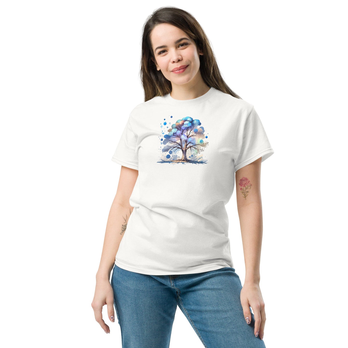 Tree Watercolor Art Women's (Unisex) Classic Tee - Women's Shirts - Discovery Co.