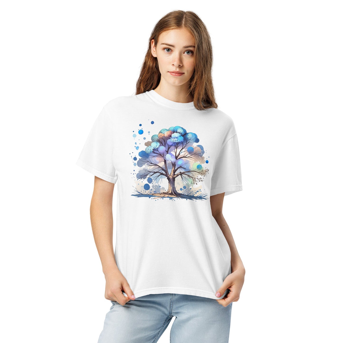 Tree Watercolor Art Women's (Unisex) Premium Tee - Women's Shirts - Discovery Co.
