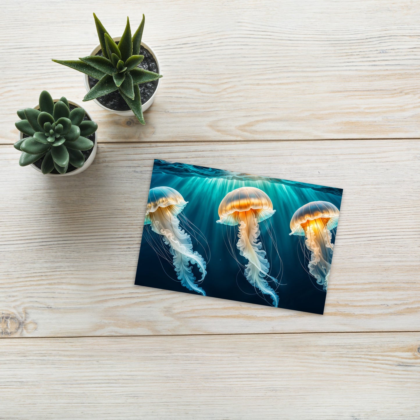 Trio of Jellyfish Standard Postcard - Post Cards - Discovery Co.