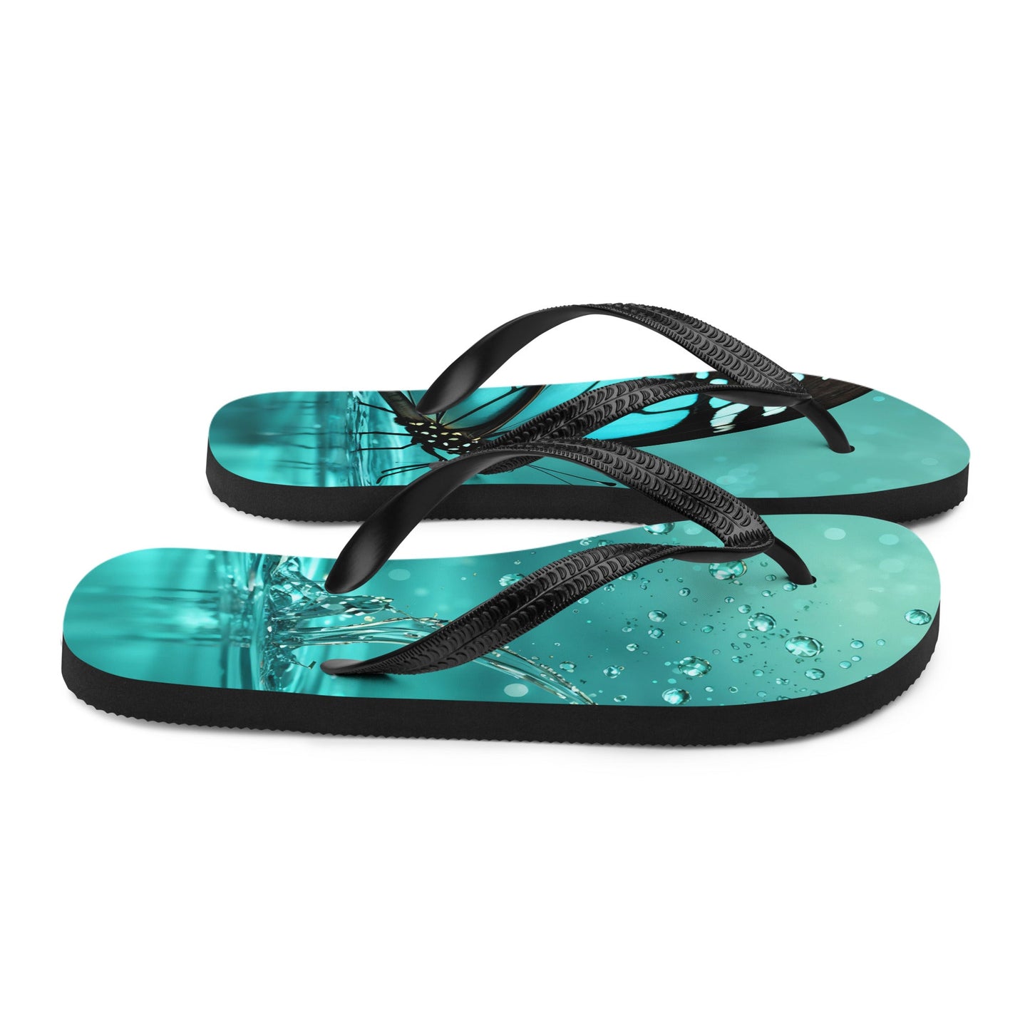 Turquoise Butterfly II Flip - Flops - Footwear - Discovery Co.