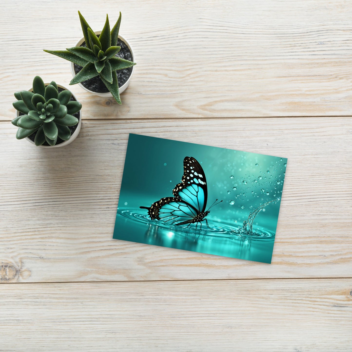 Turquoise Butterfly II Standard Postcard - Post Cards - Discovery Co.