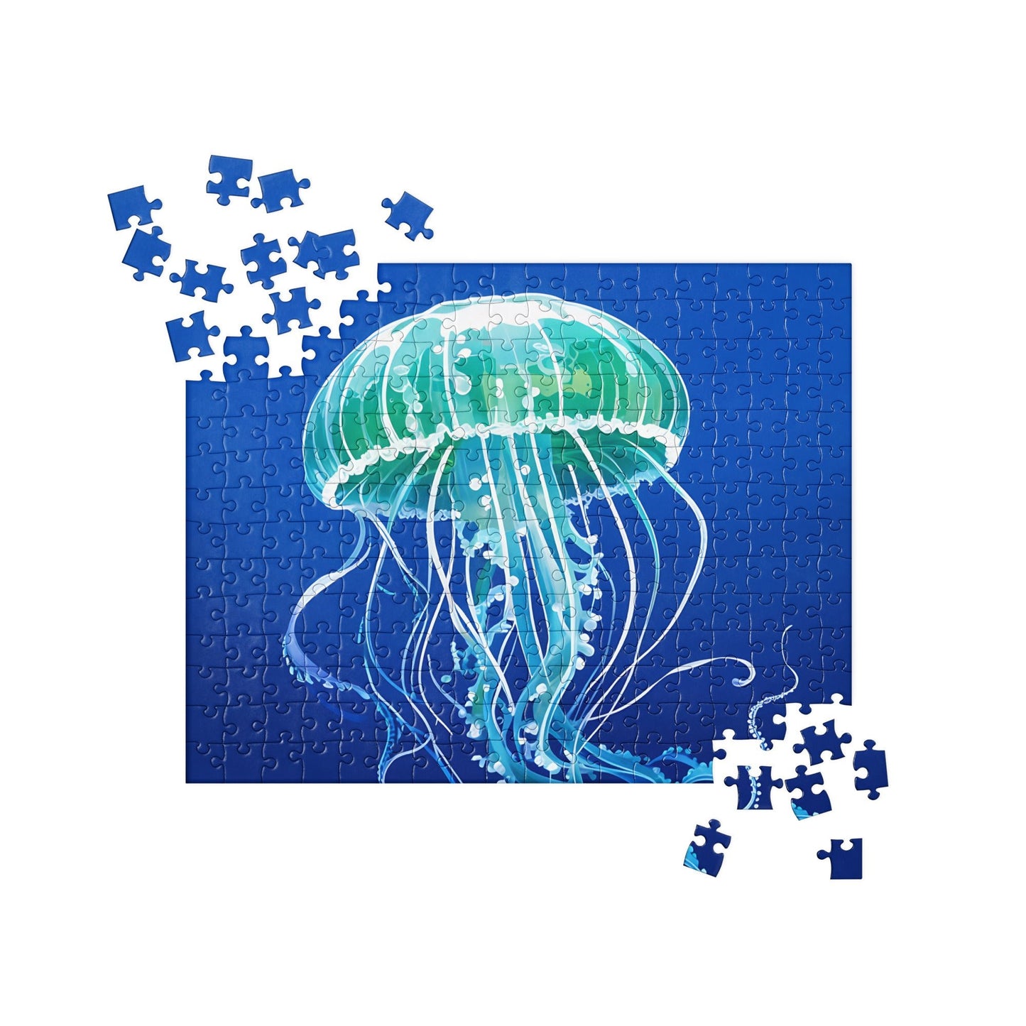 Turquoise Jellyfish Jigsaw Puzzle - Puzzle - Discovery Co.