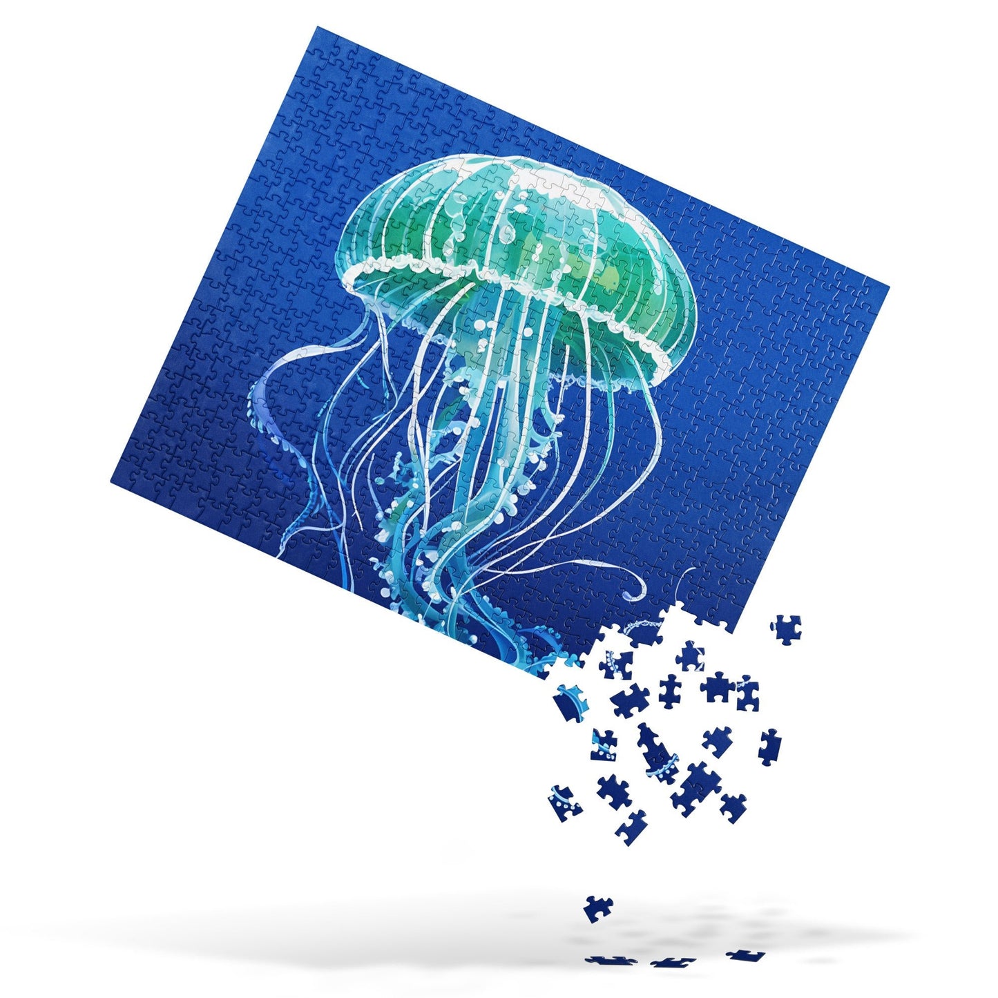 Turquoise Jellyfish Jigsaw Puzzle - Puzzle - Discovery Co.