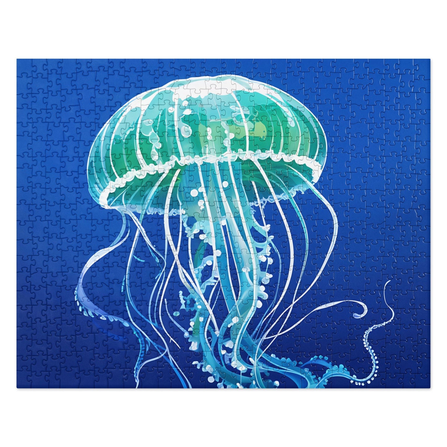 Turquoise Jellyfish Jigsaw Puzzle - Puzzle - Discovery Co.