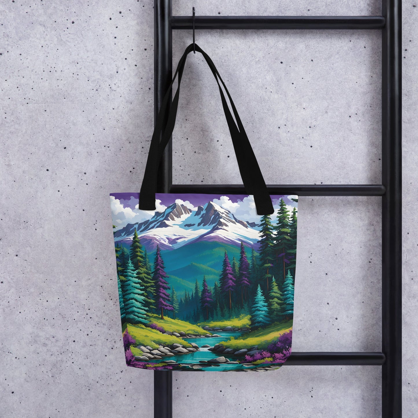 Turquoise Pine Forest II Tote Bag - Tote Bags - Discovery Co.
