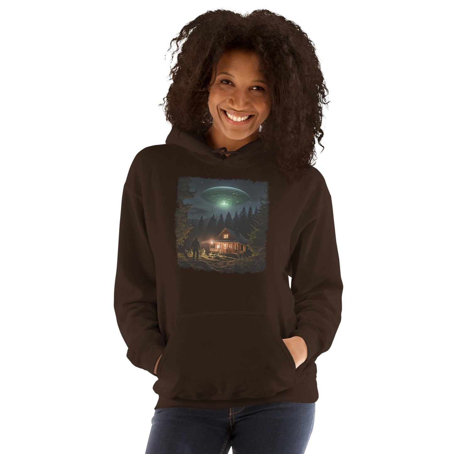UFO and Bigfoot Women's (Unisex) Hoodie - Hoodies - Discovery Co.