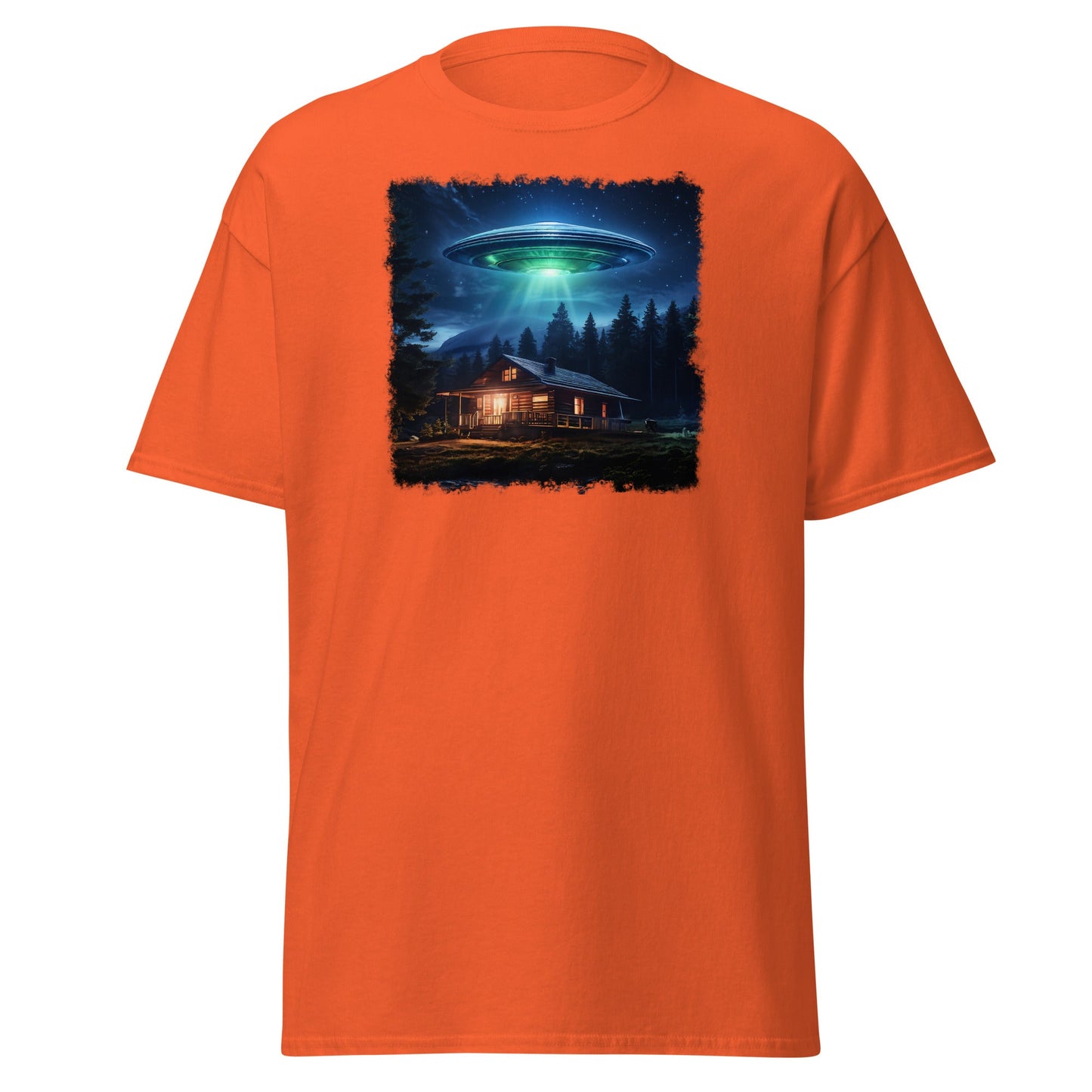 UFO Over Cabin Men's (Unisex) Classic Tee - Men's Shirts - Discovery Co.