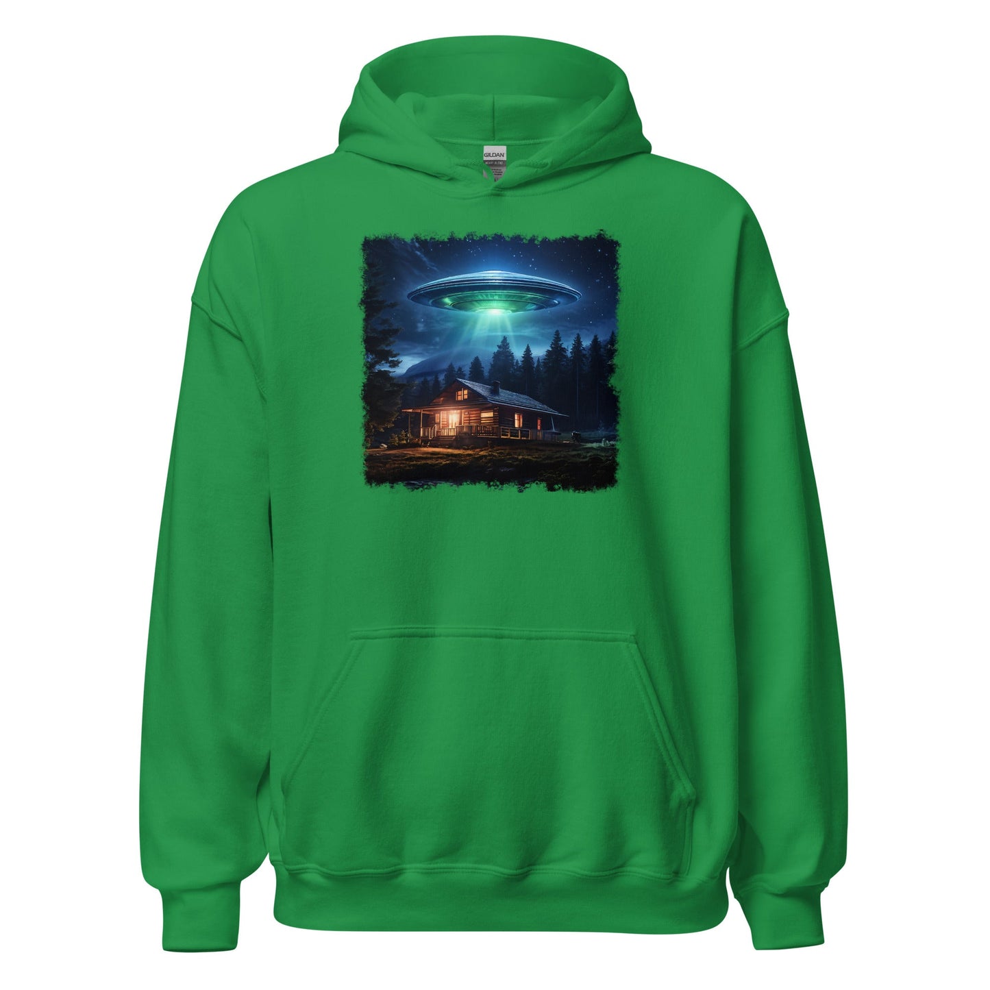 UFO Over Cabin Men's (Unisex) Hoodie - Hoodies - Discovery Co.